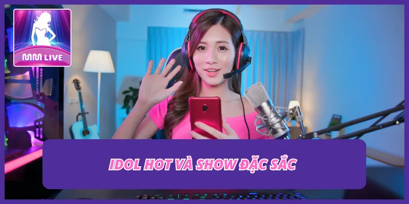 Một số thần tượng của giới trẻ xuất hiện trong live MMLIVE